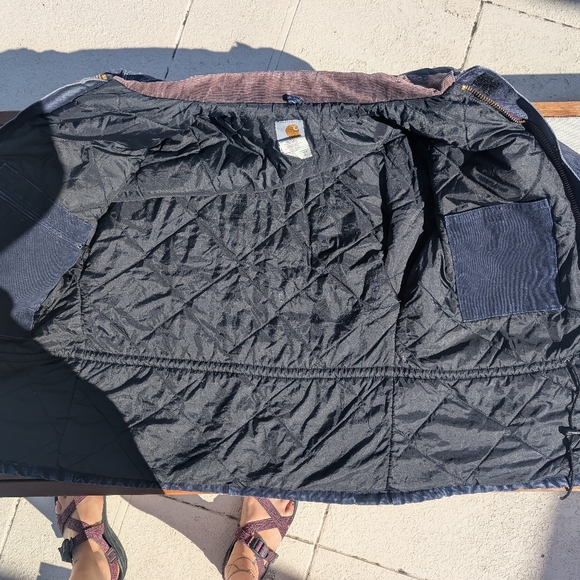 Vintage Carhartt Duck Coat Men's M Navy, Broken In Patina - Picture 7 of 7